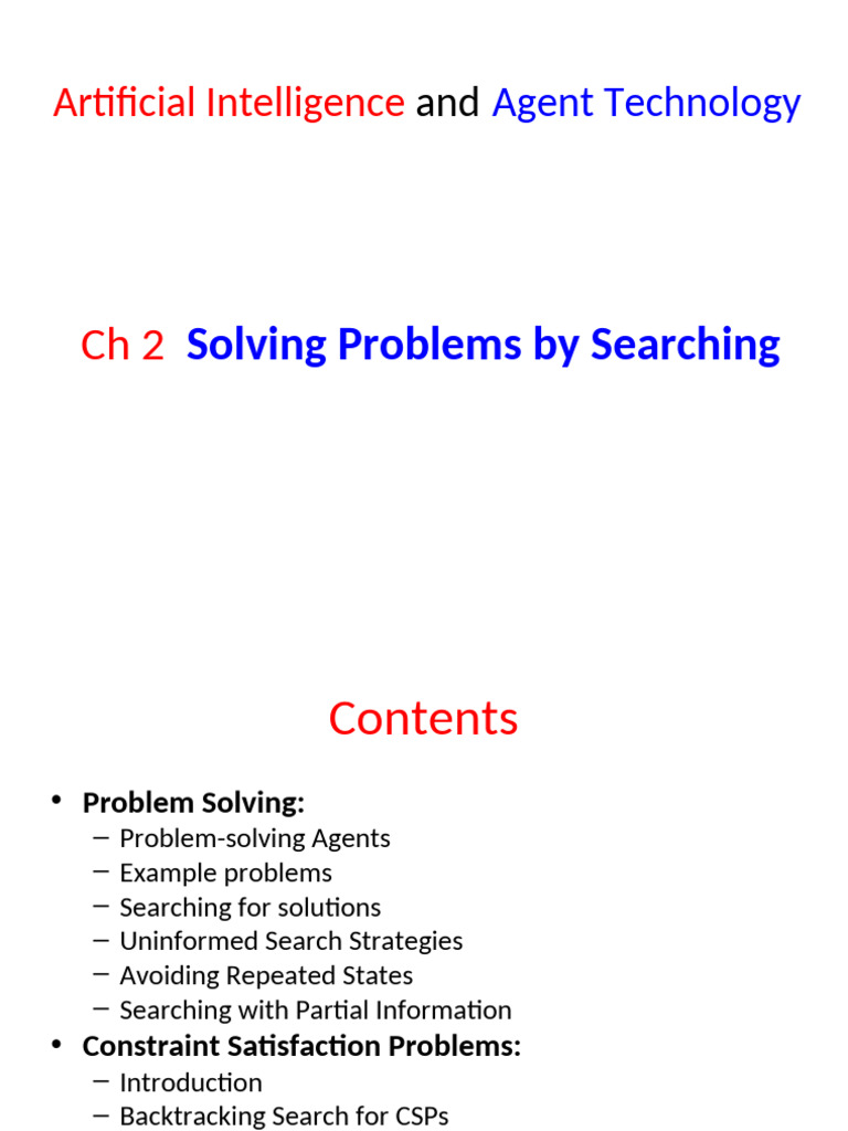 CH 2 Solving Problems Using Searching | PDF | Applied Mathematics