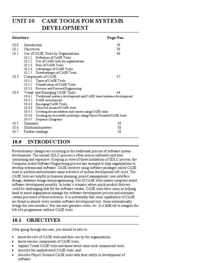 Case Tools | Software Development Process | Class (Computer Programming)