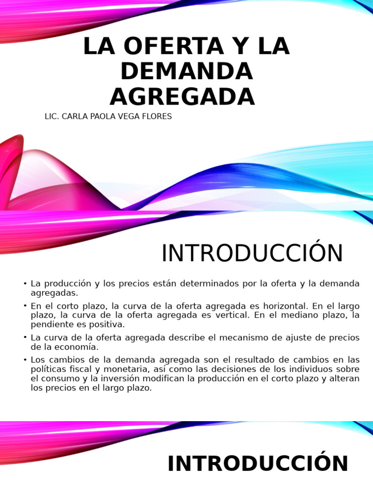 Oferta y Demanda Agregada en Macroeconomía | PDF | Oferta (economía ...