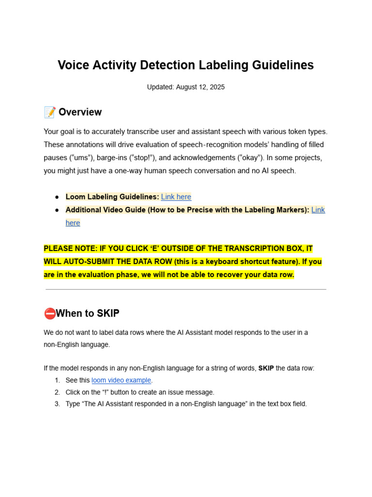 Voice Activity Detection Guidelines | PDF | Noise | Silence