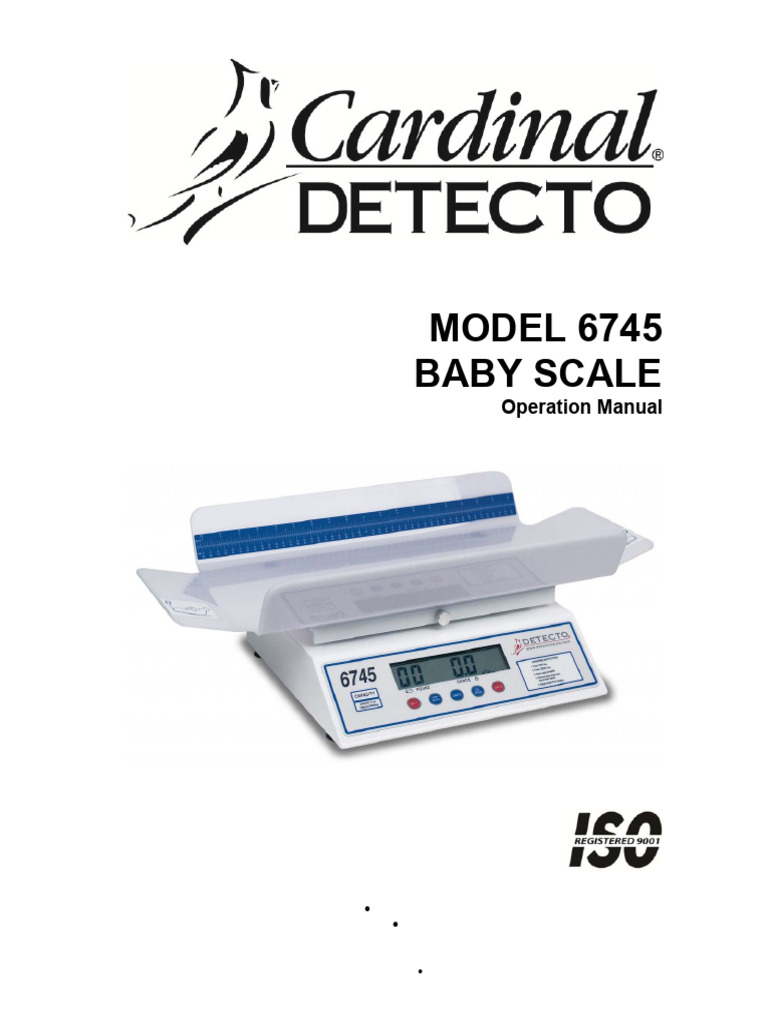6745 Baby Scale Operation Manual | PDF | Weight | Calibration