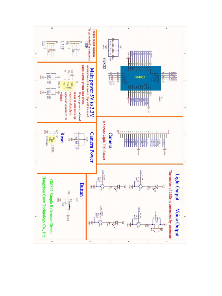 GM802 Reference Circuit Diagram | PDF