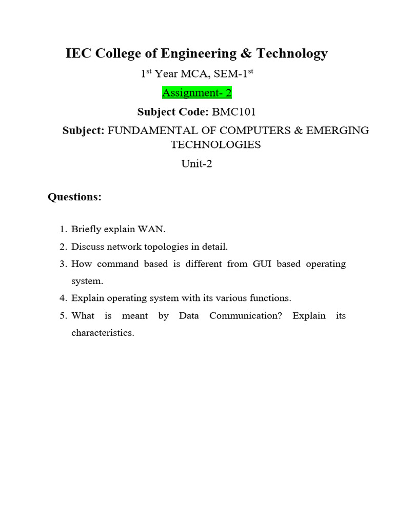 Assignment 2 | PDF