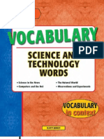 Vocabulary Science and Technology