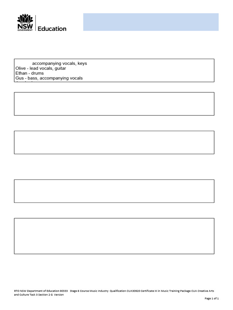 Task 3 Section 2 Part G - Feedback and Self-Evaluation | PDF
