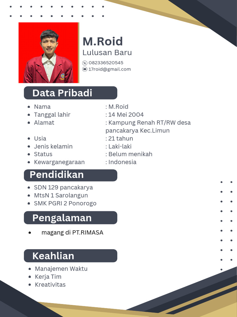 CV ROID Merged | PDF