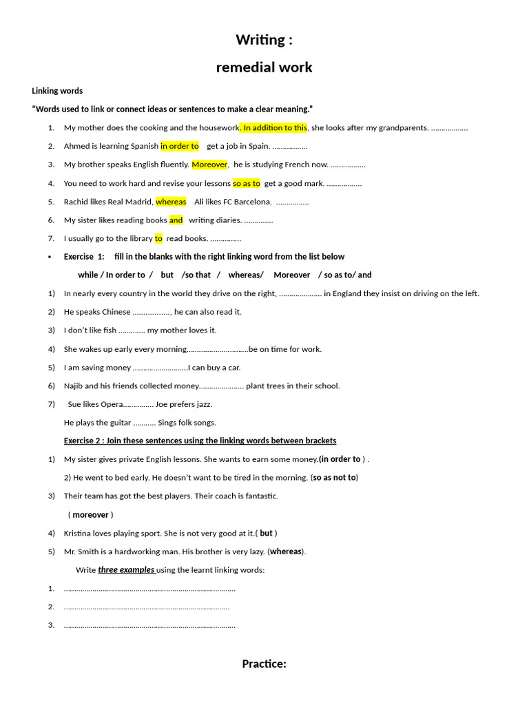 2bac Writing Rw Ss | PDF