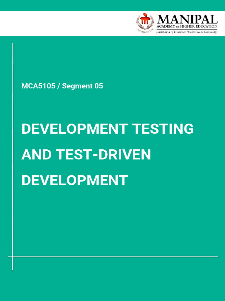 Development Testing & TDD Overview | PDF | Software Testing | Test ...