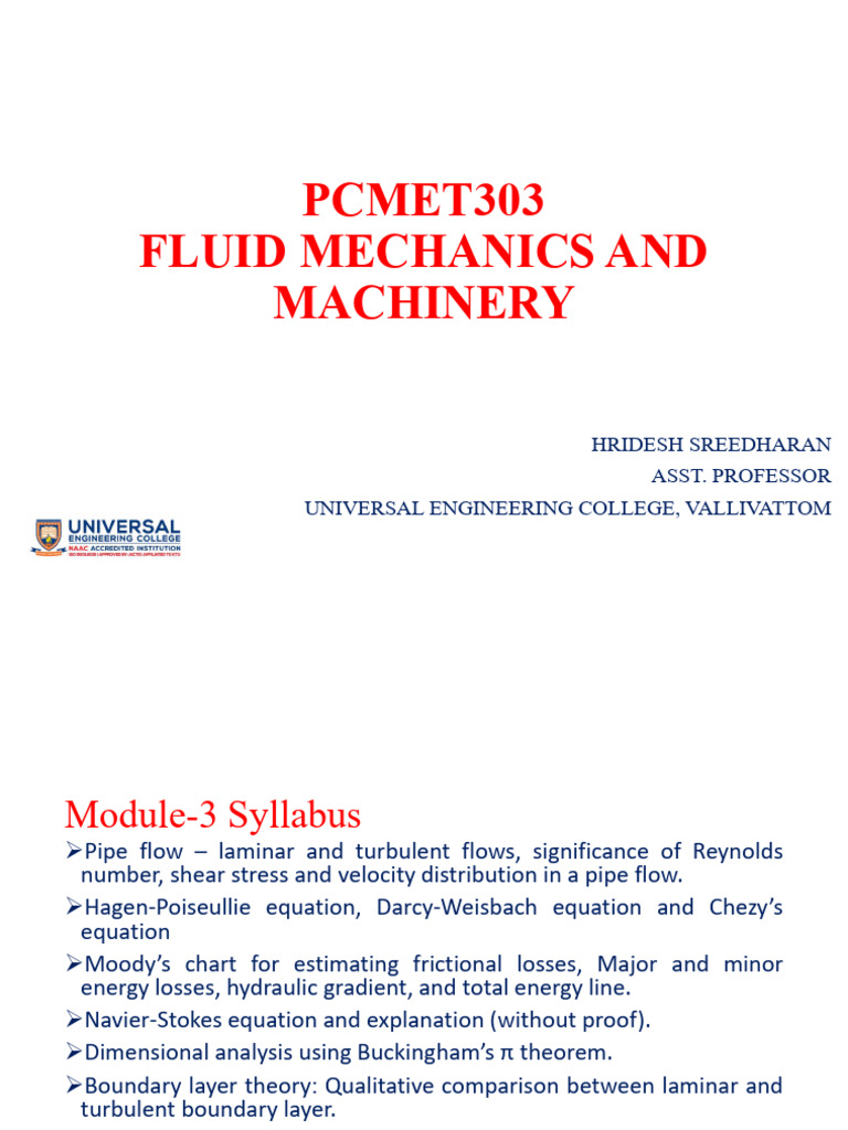 Module-3 | PDF | Boundary Layer | Laminar Flow