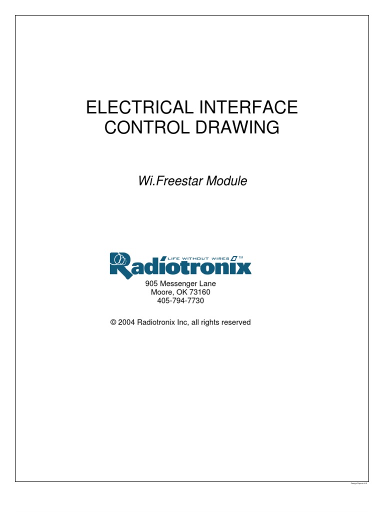 Electrical Interface Control Drawing Download Free PDF Input/Output