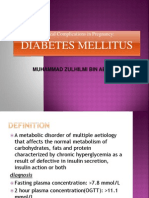 Diabetes Mellitus: Medical Complications in Pregnancy