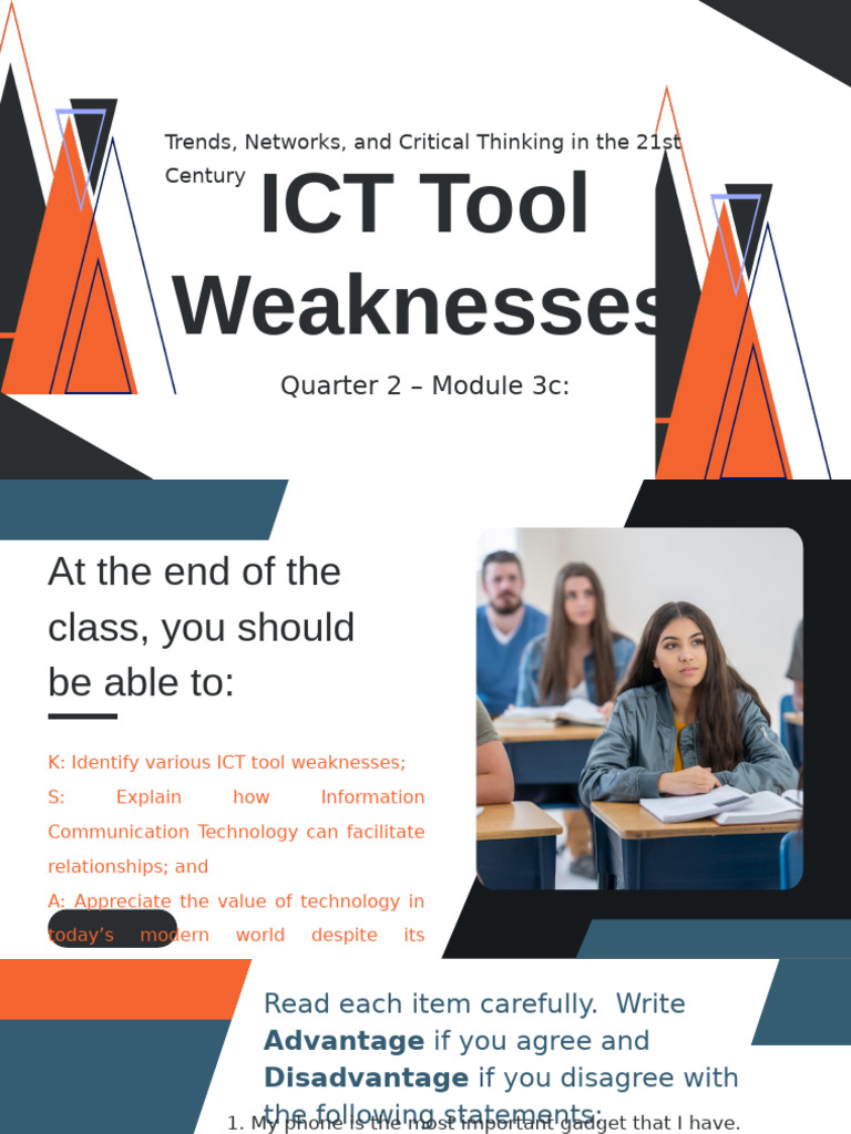 ICT Tools: Weaknesses and Trends Analysis | PDF | Learning ...