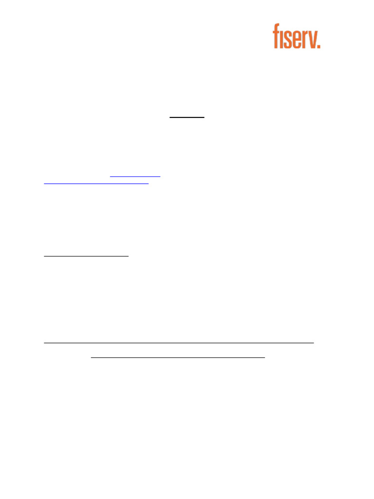 Fiserv - Disclosure and Authorization Regarding Background ...