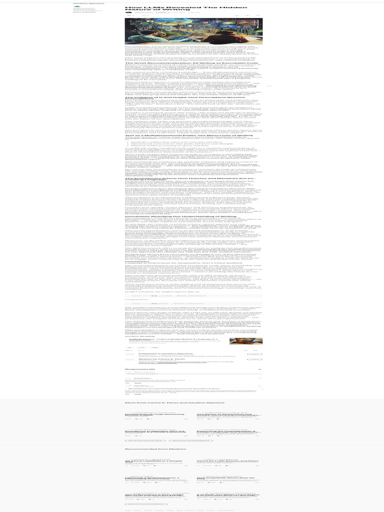 Writing as Executable Code: LLM Insights | PDF | Mind | Linguistics