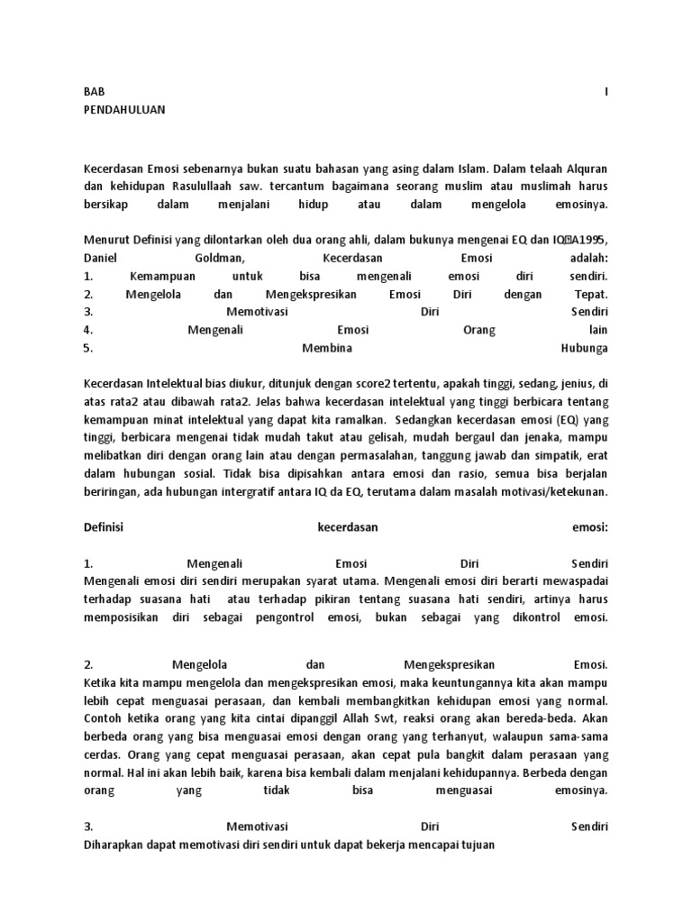 Emosi Dalam Islam Pdf