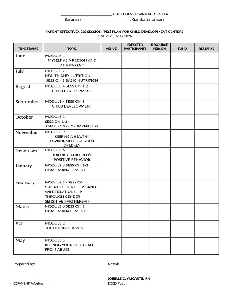Pes Plan 25 | PDF