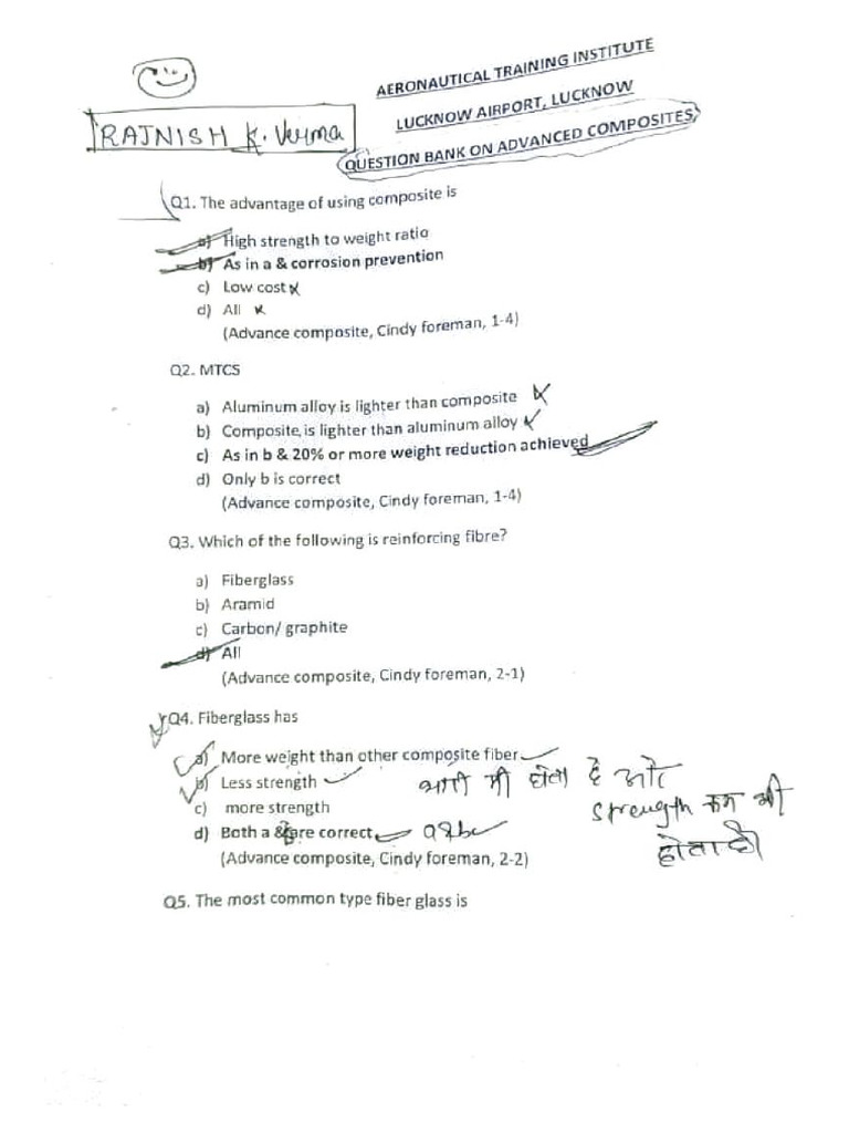 Advance Composite Question Bank | PDF