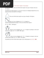 Polygon, Interior Angles, Exterior Angles, Sum, Mathcountsnotes