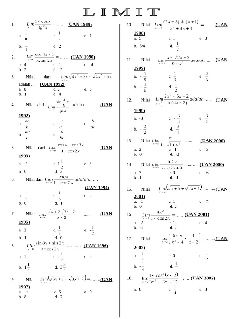 Limit | PDF