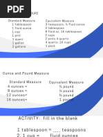 Dry Measurement Conversion Chart | PDF