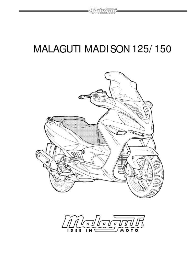 Malaguti Madison 125 150 Service Manua | PDF