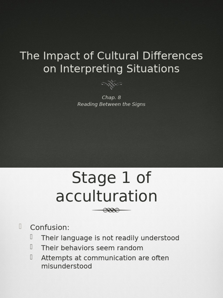 RBS Chap. 8, Impact of Cultural Differences | PDF | Communication | Job ...