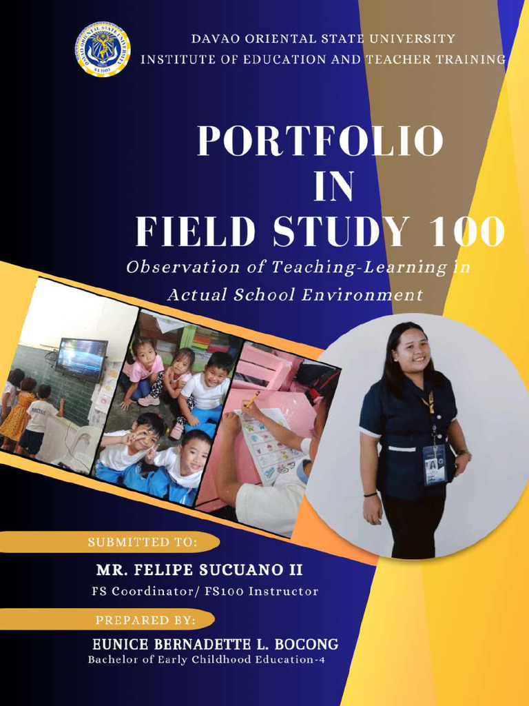 Field Study Portfolio: Teaching Insights | PDF | Teachers | Motivational