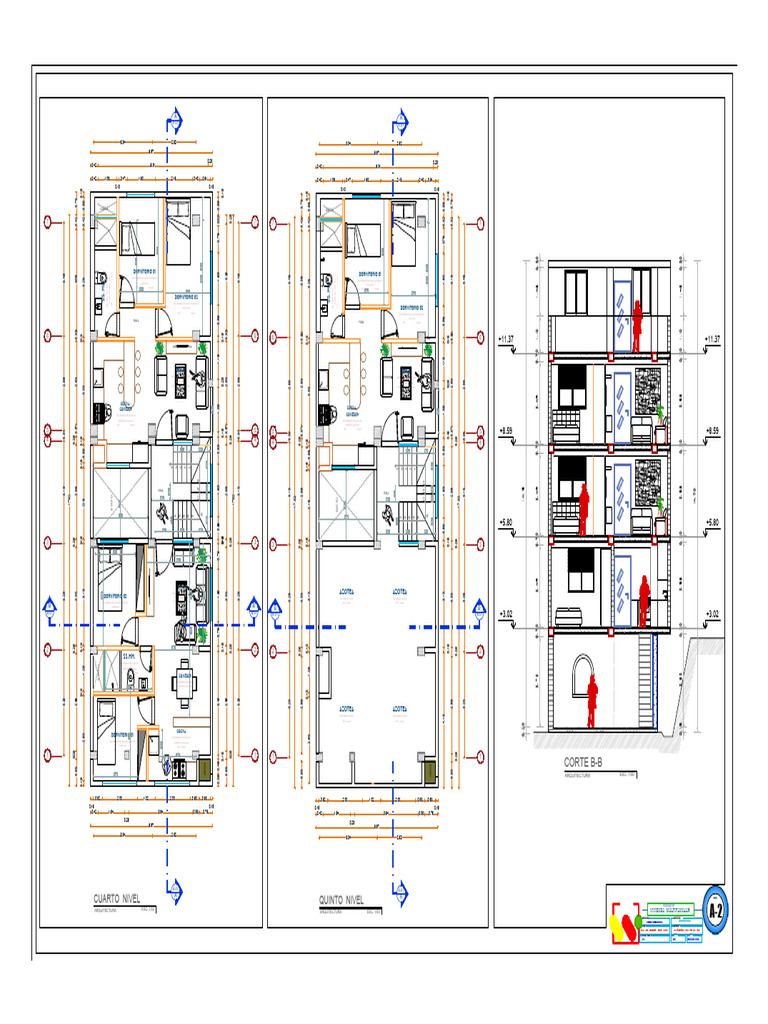 Planos de Vivienda Multifamiliar | PDF