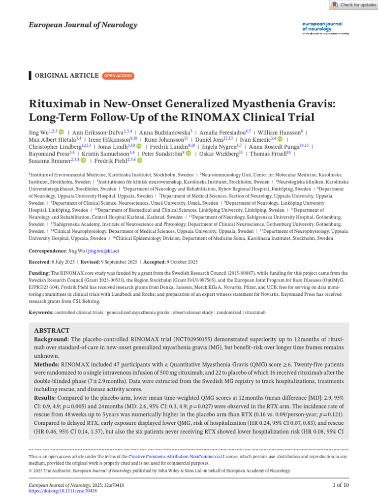 41194516_ Rituximab in New-Onset Generalized Myasthenia Gravis Long ...
