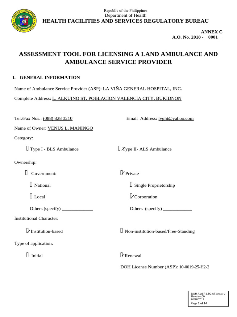 Assessment Tool For Ambulance | PDF | Emergency Medical Technician ...