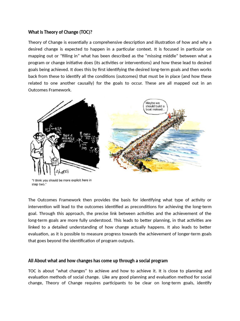 The Theory of Change - Basic Concept | PDF | Cognitive Science | Cognition