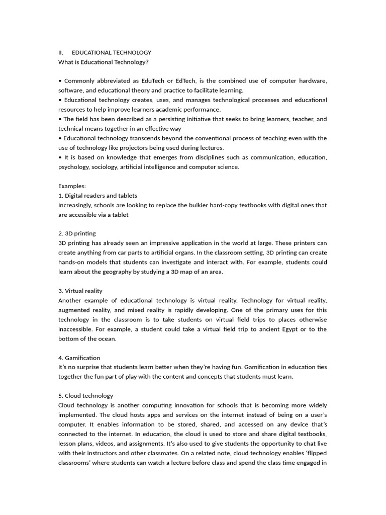EDUC 204 Reviewer | PDF | Educational Technology | Educational Assessment