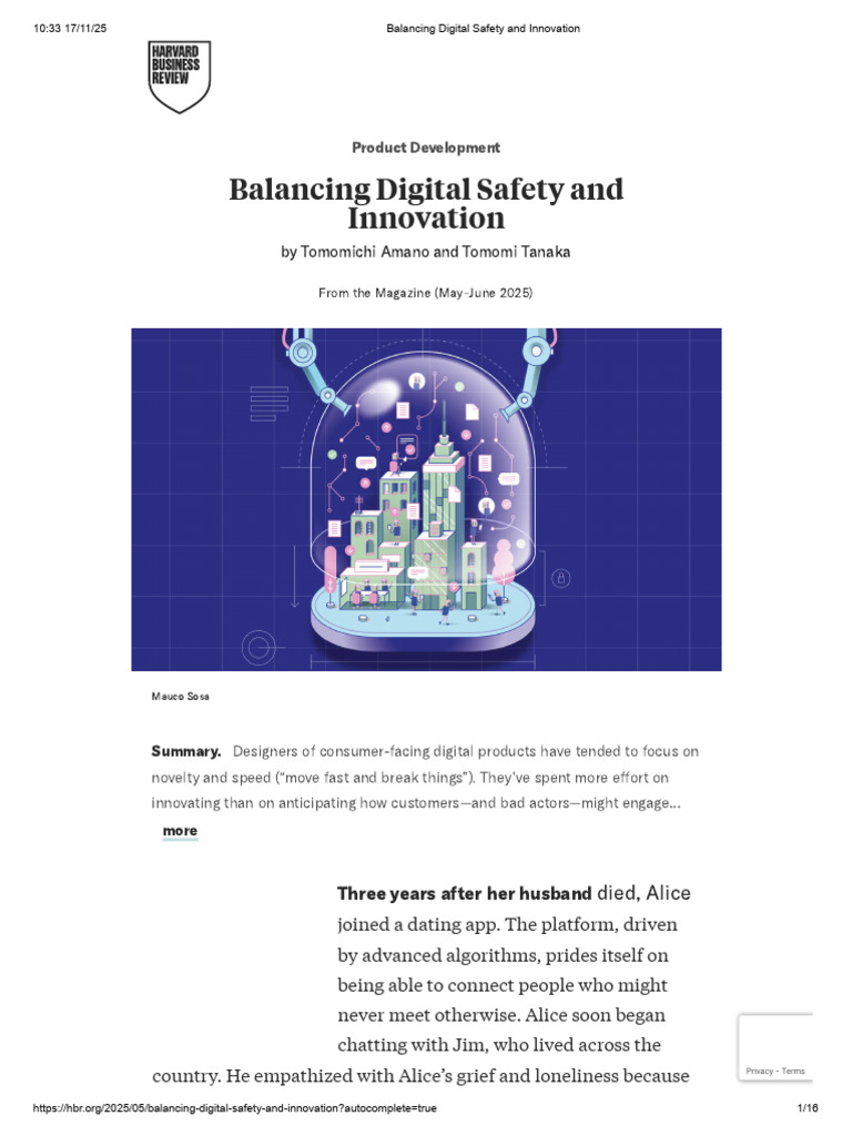 Balancing Digital Safety and Innovation | PDF | Snapchat | Risk
