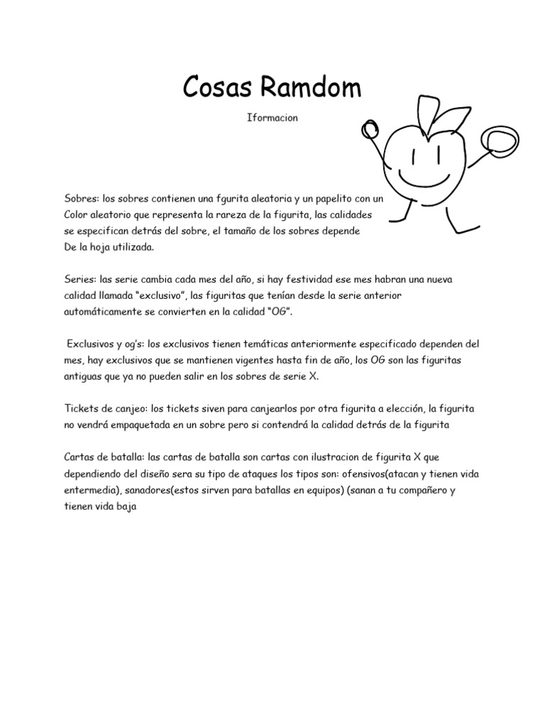 Cosas Ramdom | PDF