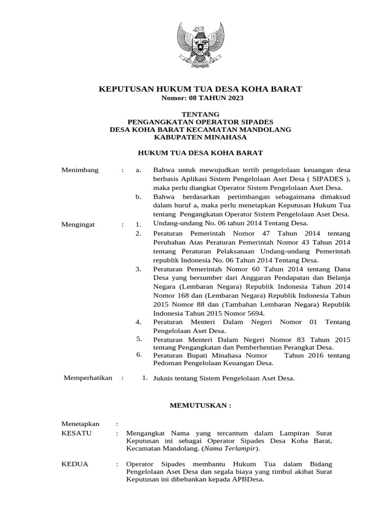 SK Operator Sipades 1 | PDF