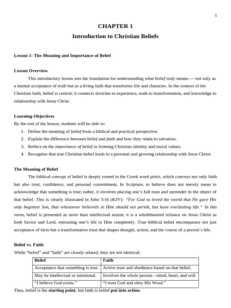 Understanding Christian Belief and Faith | PDF | Faith | Jesus