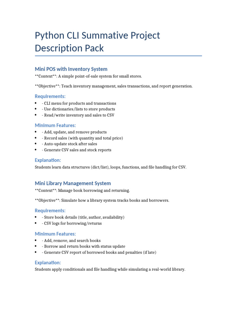 Python_CLI_Summative_Projects | PDF | Payroll | Point Of Sale