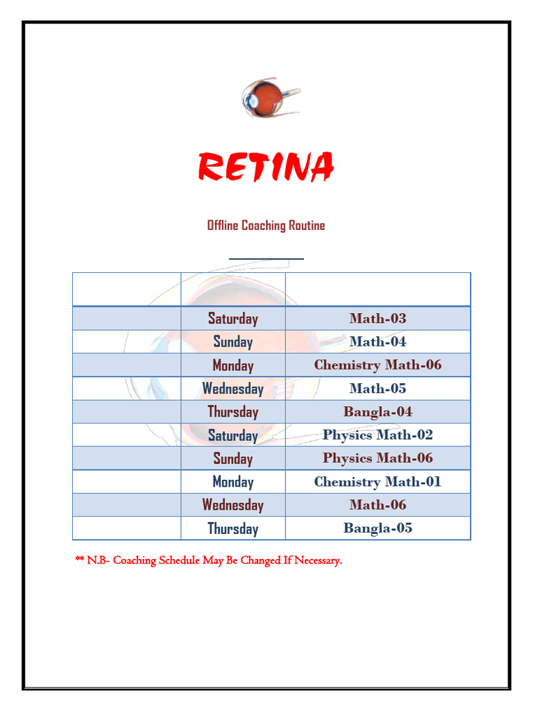 Math Routine | PDF
