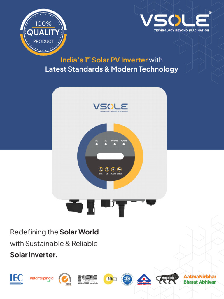 Vsole Solar Inverters: Reliable & Sustainable | PDF | Power Inverter ...