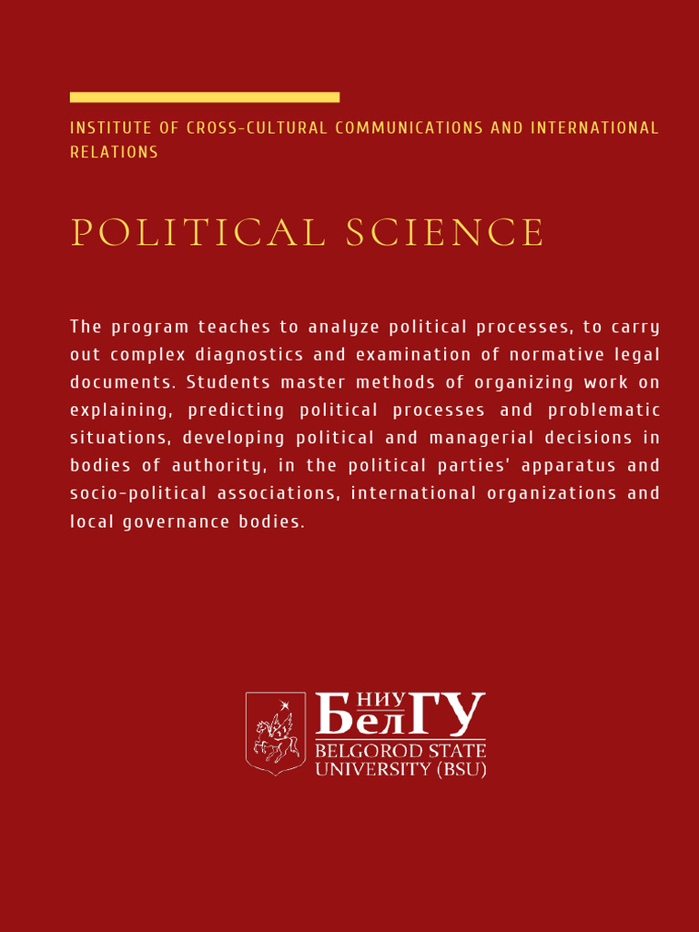 Master's in Political Science Program | PDF | University And College ...