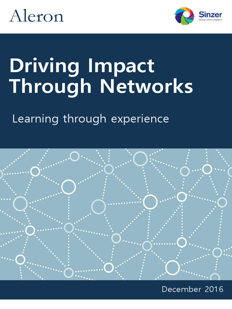 Driving Impact Through Networks | PDF | Social Enterprise | Business