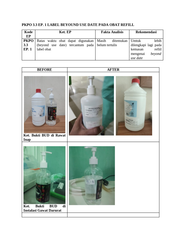 Label Beyond Use Date Obat Refill | PDF