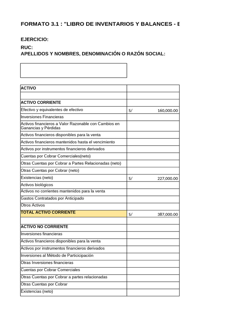 Balance General y Detalles Contables | PDF | Contabilidad | Hoja de balance