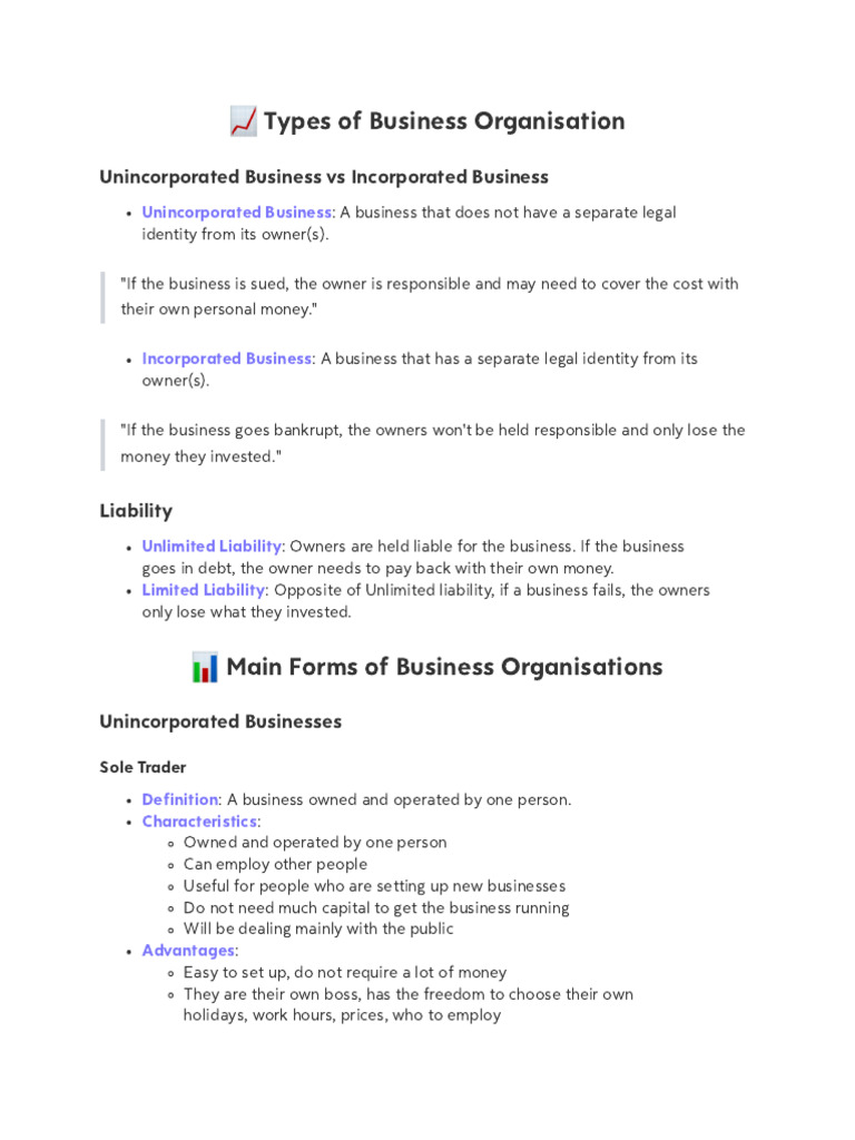 Business Organization Types Explained | PDF | Franchising | Business