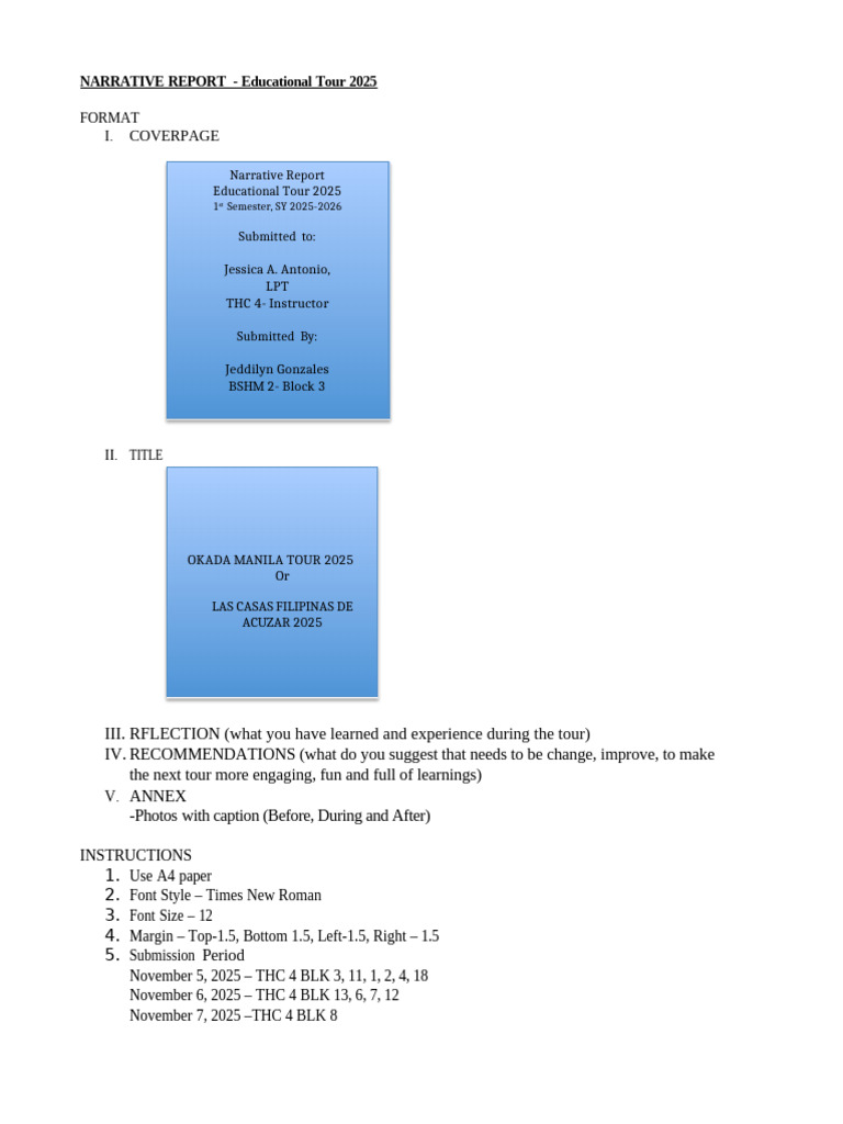 Educational Tour Report 2025 | PDF
