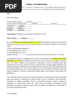 Cargo Damage Claim Letter Sample | PDF