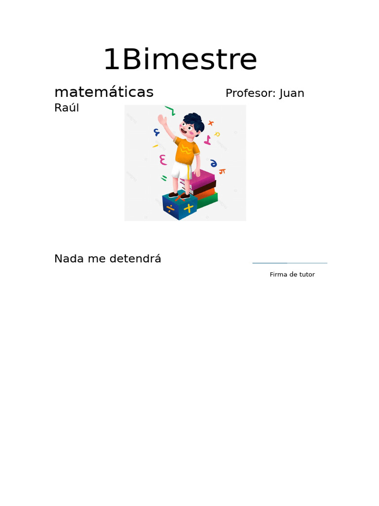 1 Bimestre | PDF