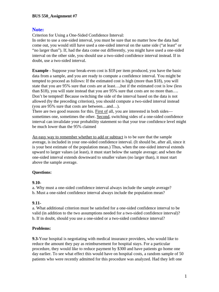 Attachment - 1 (3) . | PDF | Confidence Interval | Standard Error