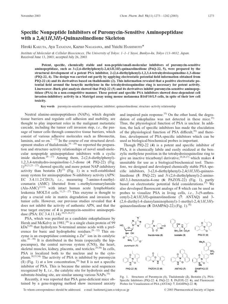 51_1273 | PDF | Enzyme Inhibitor | Enzyme