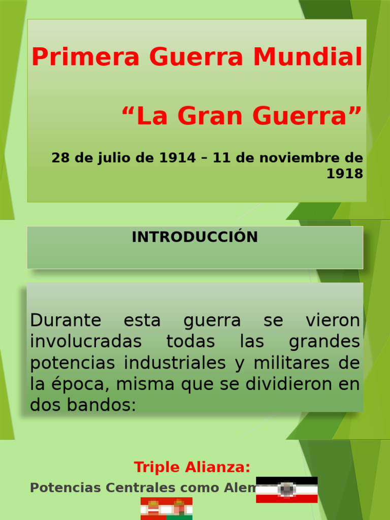 Causas y Consecuencias de la WWI | PDF | Primera Guerra Mundial ...